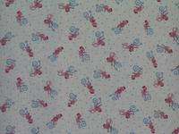 Childs Seersucker Fabric/Material 1950s Monkeys White  
