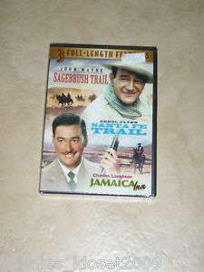 DVD CLASSIC MOVIES   John Wayne, Errol Flynn, &Laughton 762747004399 