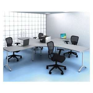  Laminate 4 Person Workstation, 153 x 153 Office 