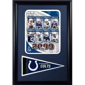  2009 Indianapolis Colts 12x18 Pennant Frame Sports 