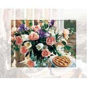  Bordered Floral Poster Print