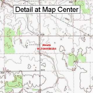   Quadrangle Map   Alvada, Ohio (Folded/Waterproof)