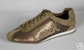 COACH Hope Casual / Dress Bronze Sequins Womens Sneakers Shoes New 
