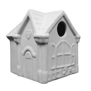  Ceramic Ready To Paint Cottage Birdhouse by Plaid Arts 