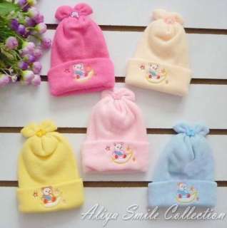 Newborn Baby Crochet Hat Cute Infant Winter Caps SZ 0 3 Months 5 Color 