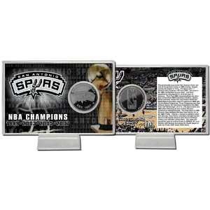  San Antonio Spurs Team History Silver Coin Card Sports 