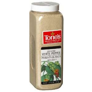 Tone White Pepper, Ground, 18 Ounce Boxes  Grocery 