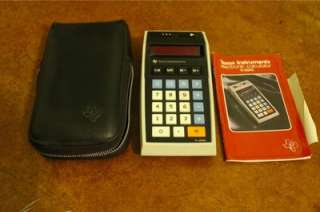 This Great Old Calculator includes the faux leather carrying case and 
