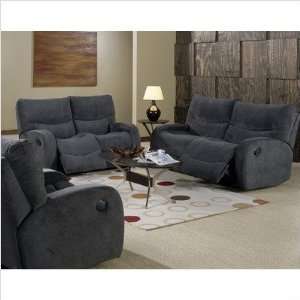   Furniture 46018 Fabric Nuzzle 2 Piece Fabric Reclining Living Room Set