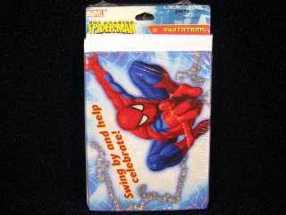 Amazing Spider Man Theme Party Invitations Supplies Spiderman  