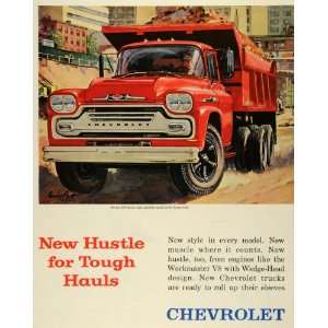   Truck Heavy Duty Dump Truck Construction   Original Print Ad Home