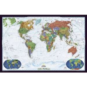  Decorator World Wall Map Enlarged & Laminated Office 