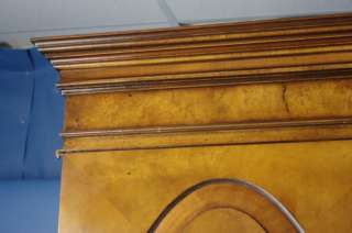 Antique Style English Walnut Linen Press TV Cabinet  
