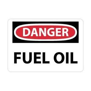 D539AB   Danger, Fuel Oil, 10 X 14, .040 Aluminum  