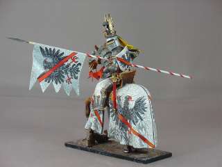   painted mounted medieval prince figure miniature knight armor  