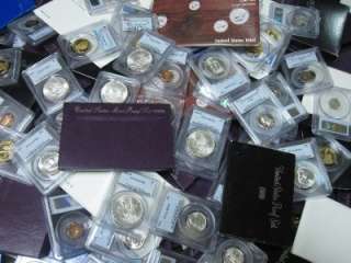 United States Mixed Estate Coin Lot Proof Mint Sets PCGS Slab Silver 