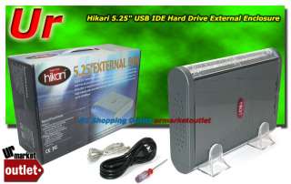   NEW Hikari 3.5 5.25 USB IDE Hard Drive HDD External Enclosure Case