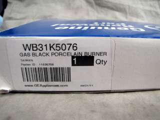 GE Black Porcelain Burner Drip Bowl WB31K5076 NEW  