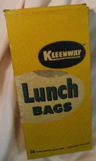   KLEENWAY PRODUCTS Old/New LUNCH BAGS in Original BOX California  