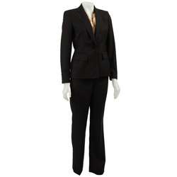 Anne Klein Womens 3 piece Silk Blouse Pant Suit  
