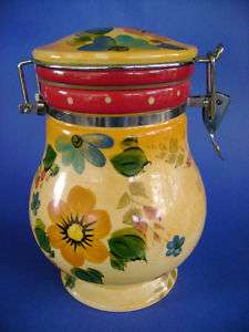 LARGE CANISTER ONEIDA KITCHEN SUNSET BOUQUET BRIGHT  