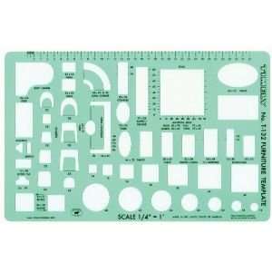  TEMPLATE FURN PLANNER 1/4 Drafting, Engineering, Art 