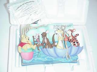Winnie the Pooh Storybook Plate Bradford Exchange A1737  