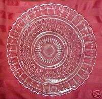Beautiful Federal Glass 3 FOOTED CAKE PLATE  