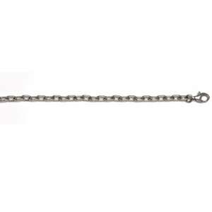  Platinum 3.3mm Solid Open Cable Necklace   20 Inch 