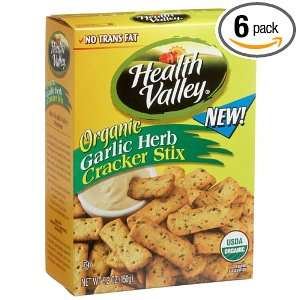 Health Valley Crackr stck Garlc Hrb, 5.3 Ounce Units (Pack of 6)