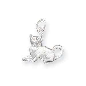  Sterling Silver Cat Charm Vishal Jewelry Jewelry