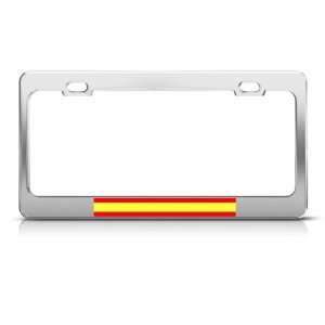 Spain Flag Spanish Espena Country Metal license plate frame Tag Holder