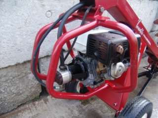   HYDRAULIC TOW BEHIND ONE MAN AUGER 11hp HONDA MOTOR WORKS GREAT  
