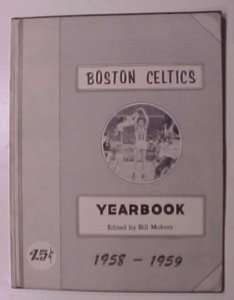 1958 59 BOSTON CELTICS Yearbook BOB COUSY BILL RUSSELL  