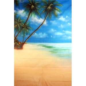   Beach Tropical Scenic Muslin Background Backdrop