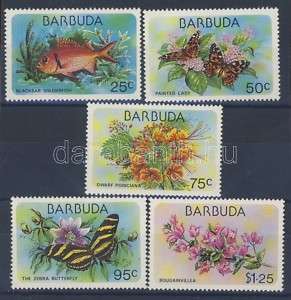 Antigua/Barbuda stamp MNH butterflies, flowers WS31017  
