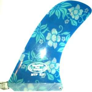 Hawaiian Pro Designs MTP 9 Blue Fabric Lamination Longboard Fin 