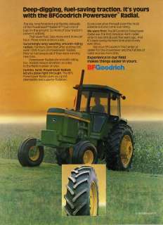1980 BF Goodrich & John Deere 4430 Farm Tractor Tire Ad  