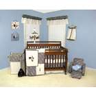 Trend Lab Sweet Safari Blue 4pc Nursery Crib Bedding Set
