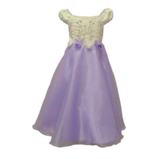 Peachy Kids Plus Size Lavender Flower Girl Dress (14.5 18.5) at  