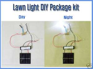 Solar Lawn Light DIY Kit, 2 LEDs  