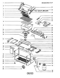 WEBER Grill Gas grill Parts  Model GENESIS SILVER C 