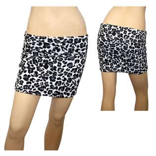eVogues Apparel Jr Plus Size Animal Print Hip Hugger Mini Skirt at 