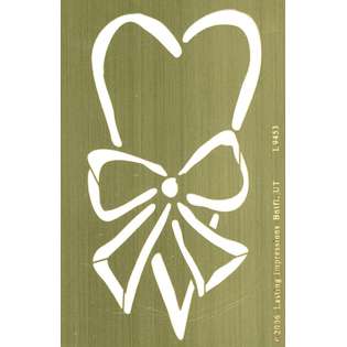 Lasting Impressions Brass Embossing Template 4X6 Heart With Bow at 