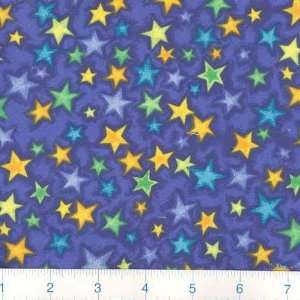 45 Wide Dash Allover Stars Blue Fabric By The Yard Arts 