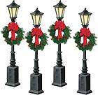 NEW Lionel Christmas Street Lamps w/Wreath 6 37907 NIB