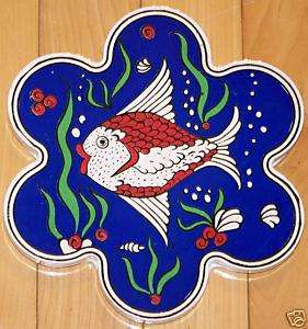 Flower Shaped Turkish Fish Ceramic Hot Plate/Tile  