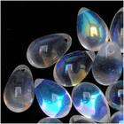 Beadaholique Czech Glass Beads 9mm Teardrop Crystal Clear AB (50)