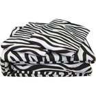 ID Colors 4pc Zebra Stripes Animal Print Bedding Full Sheet Set