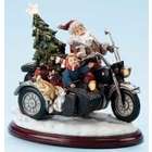 Roman 11 Battery Operated Musical Lighted Santa on Motorcycle 